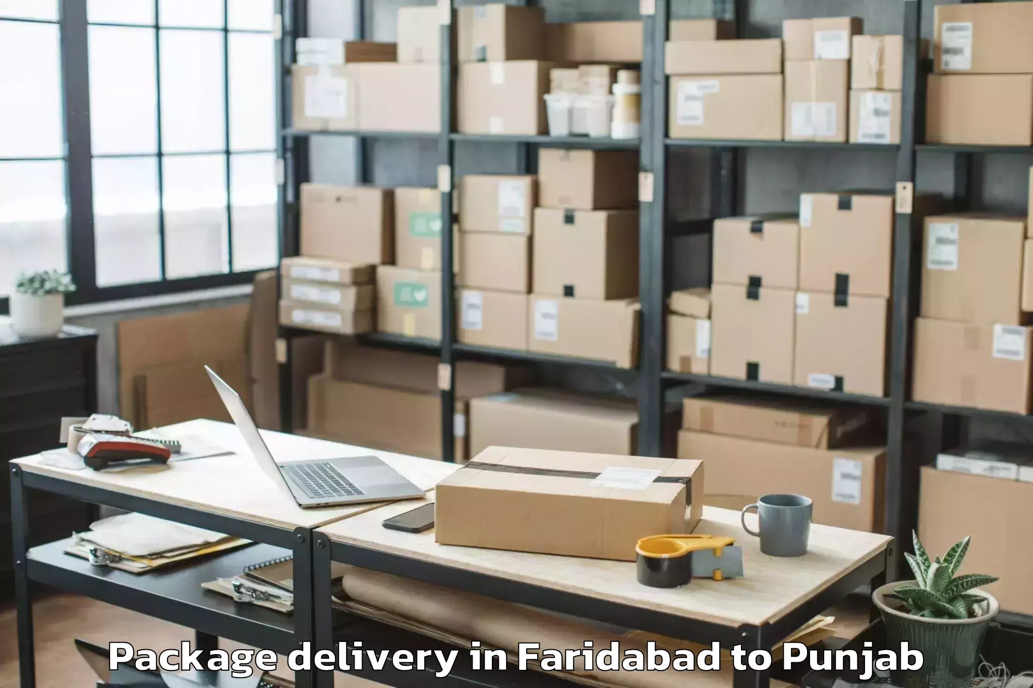 Faridabad to Pathankot Package Delivery